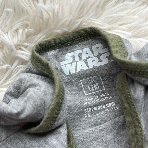 Star Wars ‘Baby Yoda’ Precious Cargo Two Piece Bodysuit Onesie 12M 12 Months - Picture 4 of 6